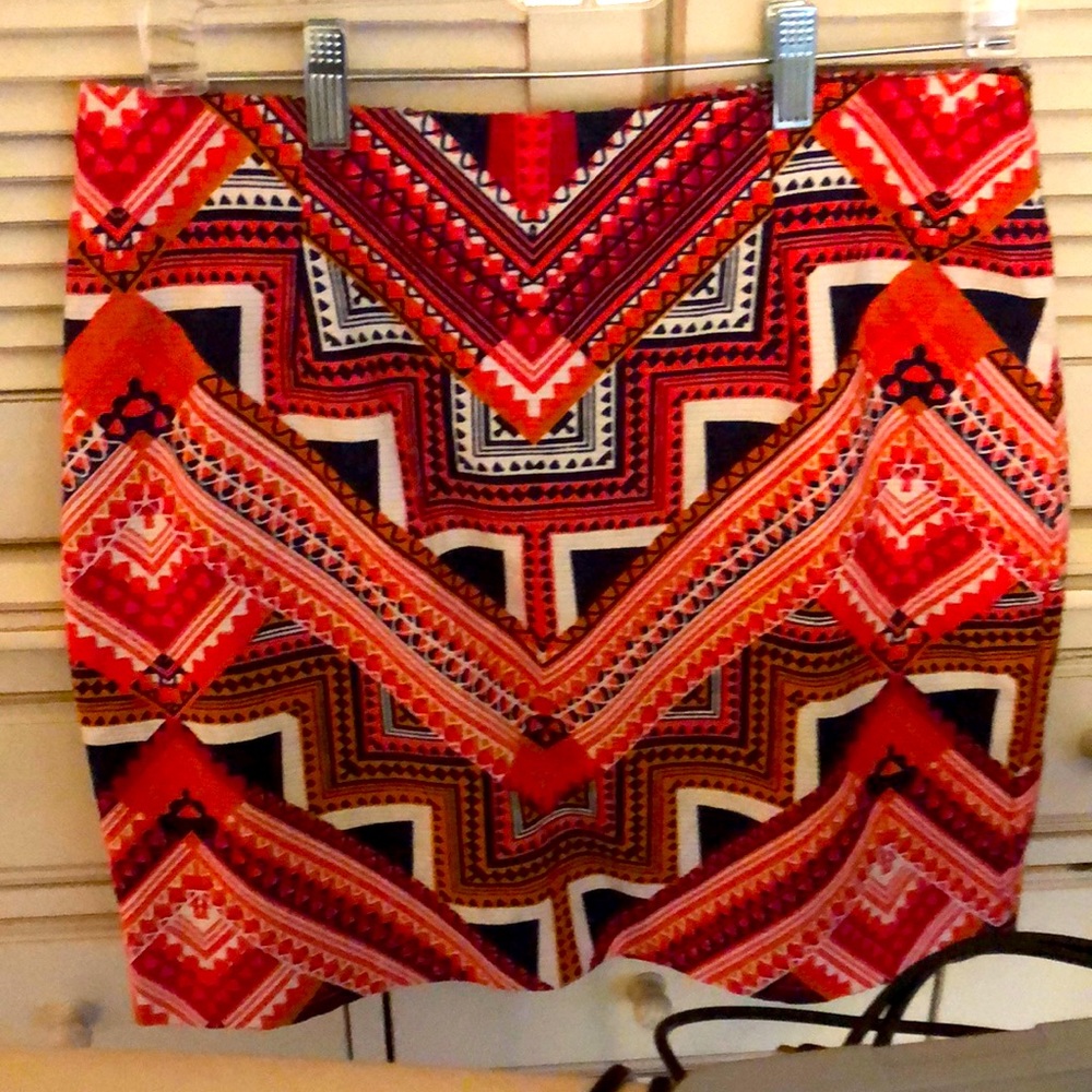 Multicolored skirt. Sz 10